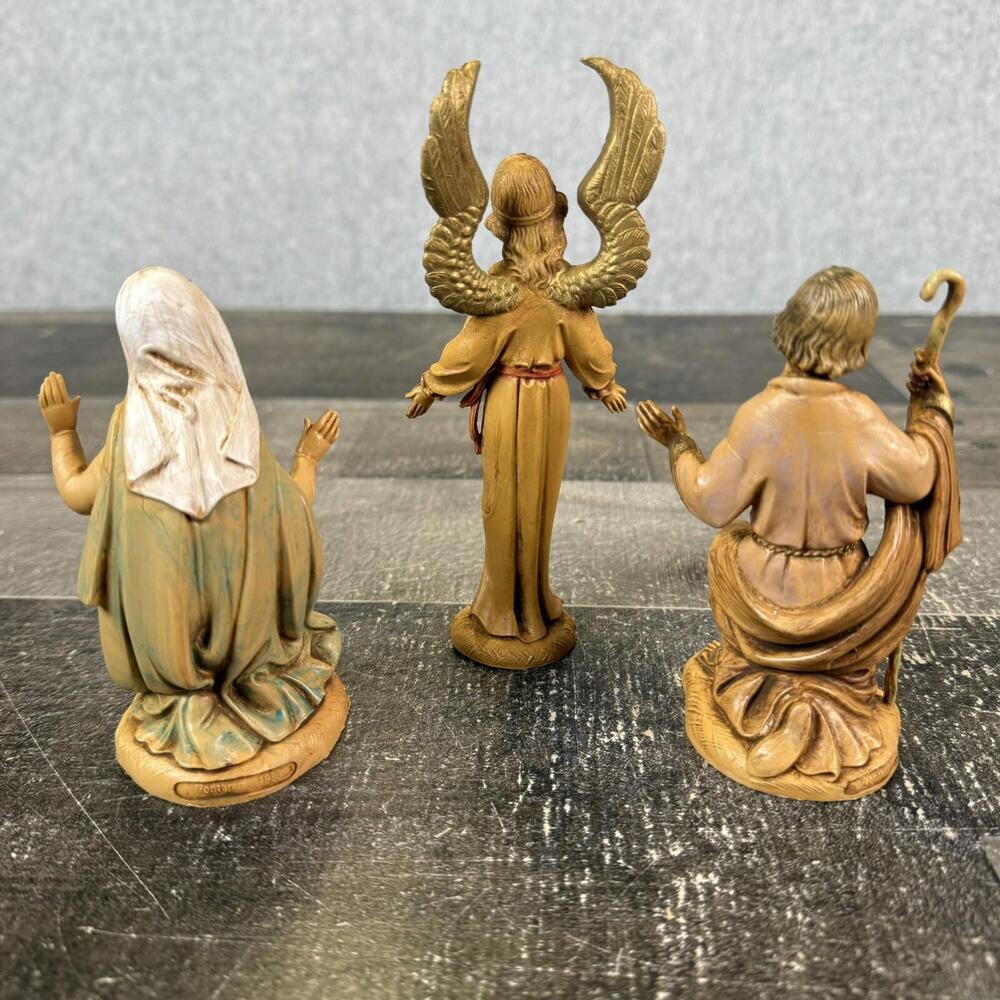 Vintage Fontanini Nativity Set 1983 Depose Italy 4 PC Set Italy Figurine - Picture 7 of 11